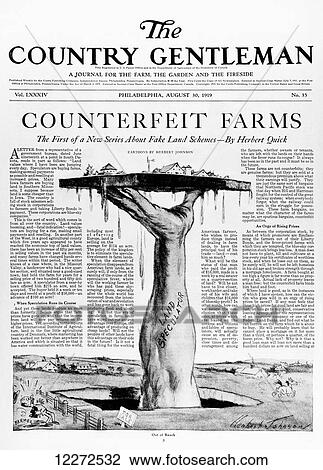 Stock Image - Advertisement in Country Gentleman agricultural magazine from the early 20th century. Fotosearch