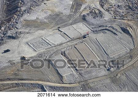 Picture - Aerial Of Faro Mine, Yukon. Fotosearch