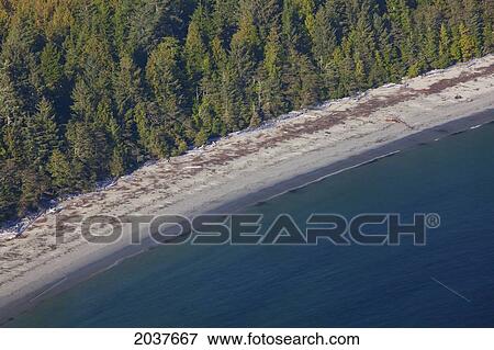 Stock Photo - Aerial Photographs Of Clayoquot Sound Near Tofino; British Columbia Canada. Fotosearch