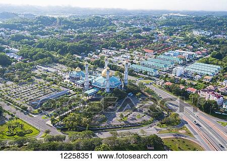 Aerial view of Bandar Seri Begawan, the capital of Brunei; Bandar Seri Begawan, Brunei View Large Photo Image Stock Image - Aerial view of Bandar Seri Begawan, the capital of Brunei; Bandar Seri Begawan, Brunei. Fotosearch
