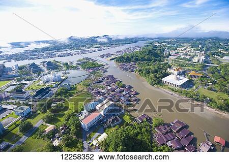 Aerial view of Bandar Seri Begawan, the capital of Brunei; Bandar Seri Begawan, Brunei View Large Photo Image Stock Image - Aerial view of Bandar Seri Begawan, the capital of Brunei; Bandar Seri Begawan, Brunei. Fotosearch