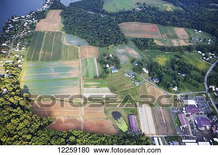 Aerial view of farmland; Fallston, Maryland, United States of America View Large Photo Image Stock Image - Aerial view of farmland; Fallston, Maryland, United States of America. Fotosearch