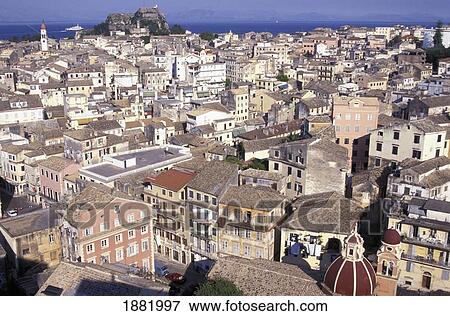 Stock Photo - Aerial View Of Old Town. Fotosearch