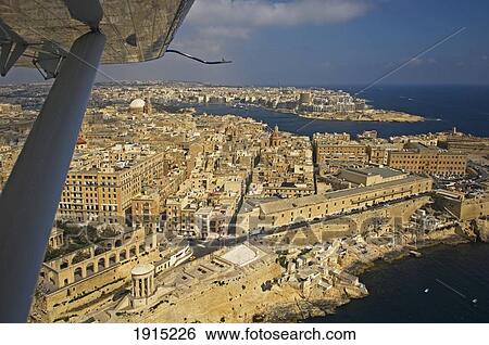 Aerial View Of Valletta From Sea Plane View Large Photo Image Stock Photograph - Aerial View Of Valletta From Sea Plane. Fotosearch