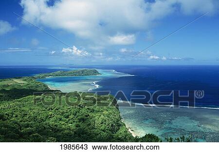 Aerial view of Wakaya Island coastline; Fiji View Large Photo Image Stock Image - Aerial view of Wakaya Island coastline; Fiji. Fotosearch