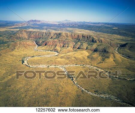Aerial view over the west McDonnell ranges, Central Australia; Northern Territory, Australia View Large Photo Image Stock Image - Aerial view over the west McDonnell ranges, Central Australia; Northern Territory, Australia. Fotosearch