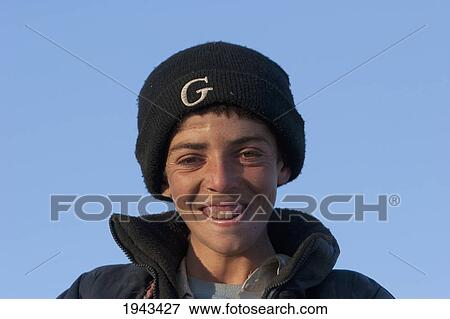 Stock Photo - Afghan Boys On The Tapa Maranjan Ridge In Kabul,, Afghanistan. Fotosearch