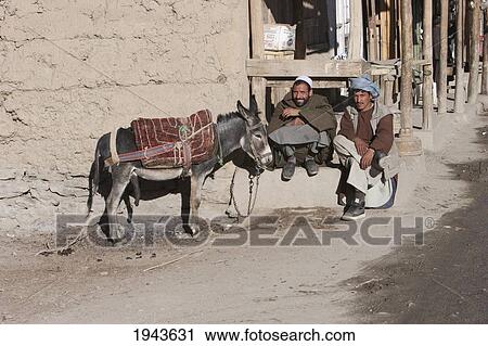 Afghan Men And Donkey In Kharwalang, Vardak Province, Afghanistan View Large Photo Image Stock Image - Afghan Men And Donkey In Kharwalang, Vardak Province, Afghanistan. Fotosearch