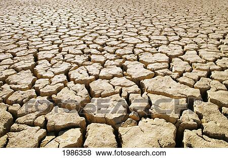 Stock Photo - Africa, Namibia, Detail Of Cracked Mud In Dry Lake Bed.. Fotosearch