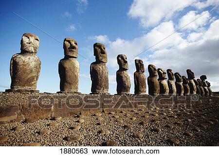 Stock Image - Ahu Tongariki. Fotosearch