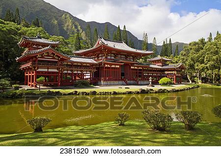 Ahuimanu Balley, Byodo-In Temple located in the Valley of the Temples; Oahu, Hawaii, United States of America View Large Photo Image Stock Image - Ahuimanu Balley, Byodo-In Temple located in the Valley of the Temples; Oahu, Hawaii, United States of America. Fotosearch