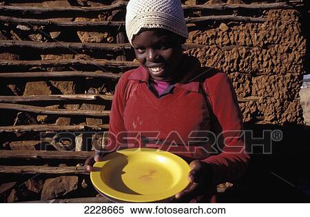 Stock Photography - Aids Orphan At Ekupheleni Care Point; Swaziland. Fotosearch