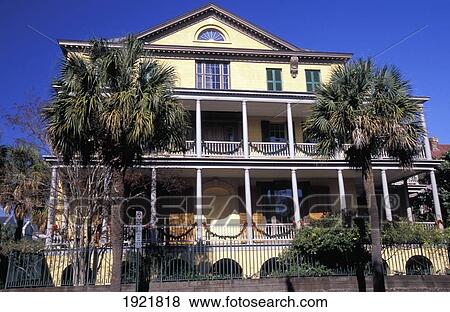 Aiken Rhett House Museum View Large Photo Image Stock Photo - Aiken Rhett House Museum. Fotosearch