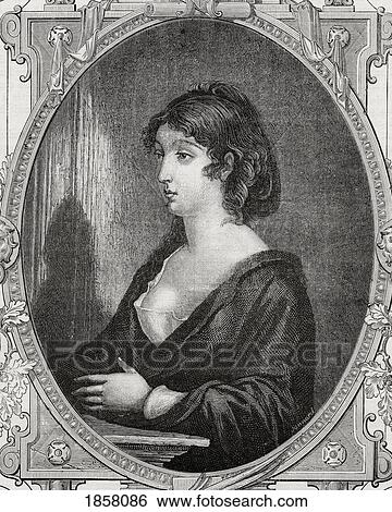 Stock Photograph - Aimee Cecile Renault, 1774-1794. French Revolutionary Accused Of Trying To Murder Robespierre And Condemned To Death. Engraved By Pannemaker After Rambert From Histoire De La Revolution Francaise By Louis Blanc. Fotosearch