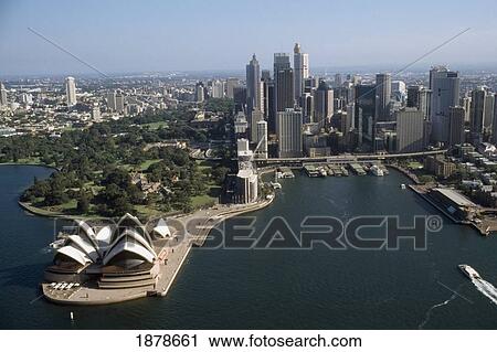 Air View Of Sydney Harbour With Sydney Opera House View Large Photo Image Stock Image - Air View Of Sydney Harbour With Sydney Opera House. Fotosearch