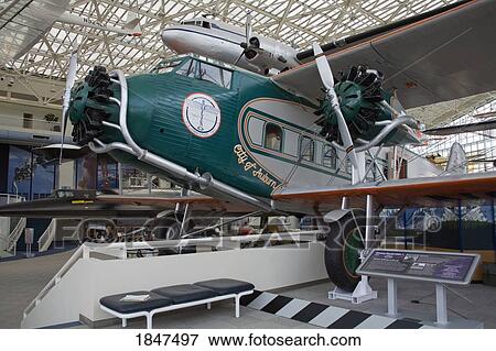 Stock Photo - Aircraft In Museum Of Flight; Seattle, Washington, Usa. Fotosearch