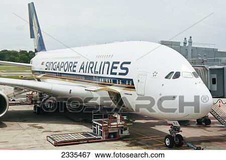 Airplane; Singapore View Large Photo Image Stock Photo - Airplane; Singapore. Fotosearch