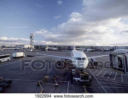 Picture - Airplanes In Heathrow Airport. Fotosearch