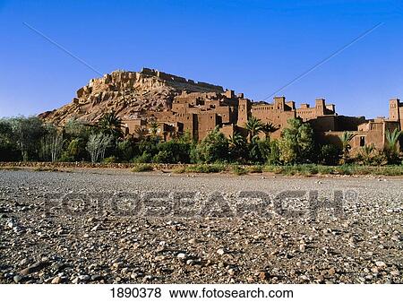 Stock Photo - Ait Benhaddou Kasbahs. Fotosearch
