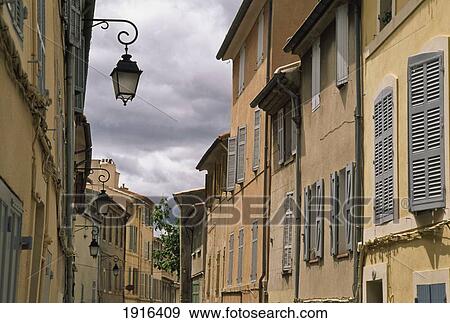 Aix- En- Provence Old Town Street View Large Photo Image Stock Photo - Aix- En- Provence Old Town Street. Fotosearch