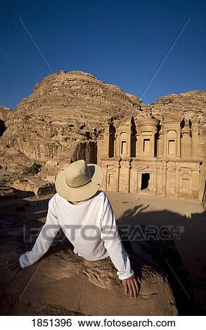 Stock Photograph - Al Deir In Petra. Fotosearch