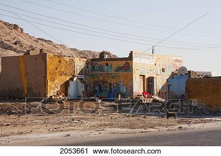 Stock Image - Alabaster Factory, Western Thebes, Qina, Egypt. Fotosearch