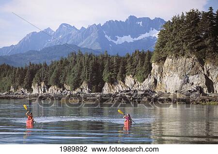Alaska, Juneau, Favorite Passage. Kayaking Through Beautiful Mountain Ranges. View Large Photo Image Stock Image - Alaska, Juneau, Favorite Passage. Kayaking Through Beautiful Mountain Ranges.. Fotosearch
