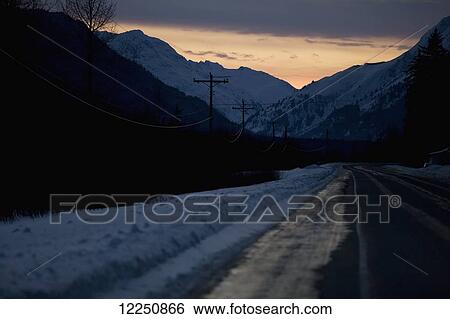 Stock Photograph - Alaska State Scenic Byway; Haines, Alaska, United States of America. Fotosearch