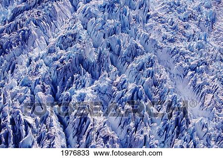 Stock Image - Alaska, Tracy Arm-Fords Terror Wilderness Area, Detail Of Glacier.. Fotosearch