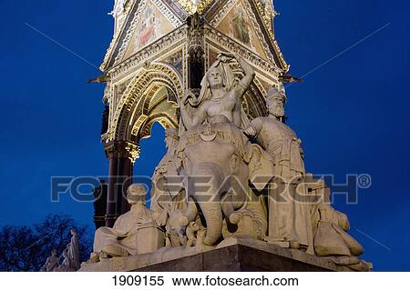 Albert Memorial At Dusk, London, England, Uk View Large Photo Image Stock Photography - Albert Memorial At Dusk, London, England, Uk. Fotosearch