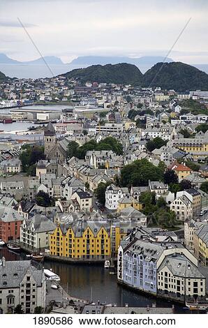 Stock Photograph - Alesund. Fotosearch