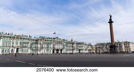 Alexander Column And Winter Palace; St. Petersburg Russia View Large Photo Image Stock Image - Alexander Column And Winter Palace; St. Petersburg Russia. Fotosearch