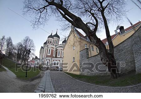 Stock Image - Alexander Nevsky Cathedral In Tallinn, Estonia. Fotosearch