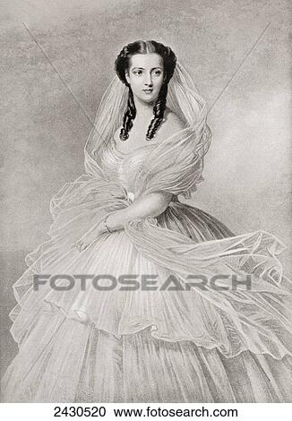 Stock Image - Alexandra of Denmark, 1844. Fotosearch