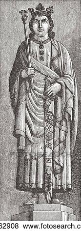 Stock Photo - Alfonso X The Wise, King Of Castile 1221 - 1284. From Science And Literature In The Middle Ages By Paul Lacroix Published London 1878. Fotosearch