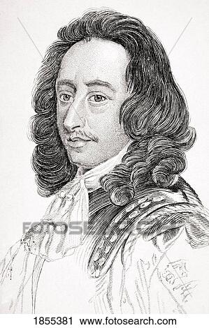 Stock Image - Algernon Sidney 1622-1683 English Whig Politician From Old England's Worthies By Lord Brougham And Others Published London Circa 1880's. Fotosearch