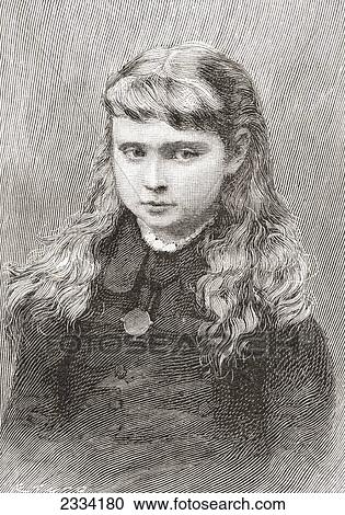 Stock Image - Alix Of Hesse And By Rhine Later Alexandra Feodorovna, 1872 ÃƒÂ¢Ã¢â‚¬Å¡Ã‚Â¬. Fotosearch