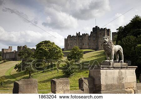 Picture - Alnwick Castle; Northumberland, England. Fotosearch