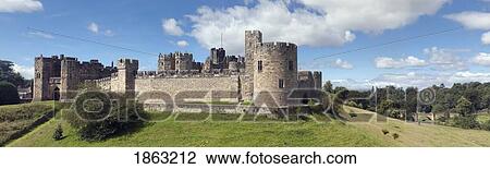 Alnwick Castle; Northumberland, England View Large Photo Image Stock Image - Alnwick Castle; Northumberland, England. Fotosearch