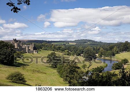 Alnwick Castle, Northumberland, England View Large Photo Image Stock Photograph - Alnwick Castle, Northumberland, England. Fotosearch