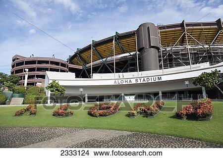 Picture - Aloha stadium; Honolulu, Oahu, Hawaii, United States of America. Fotosearch