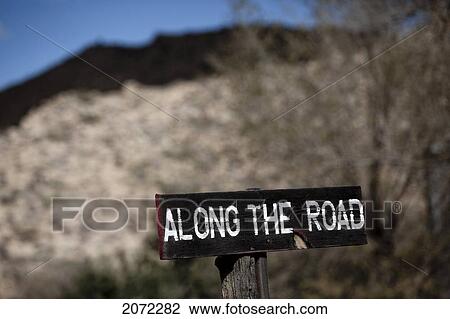 Along The Road Sign On Route 66, Nevada View Large Photo Image Stock Image - Along The Road Sign On Route 66, Nevada. Fotosearch