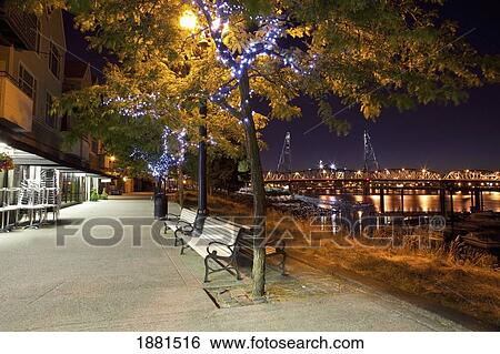 Along The Waterfront; Portland, Oregon, United States Of America View Large Photo Image Stock Photograph - Along The Waterfront; Portland, Oregon, United States Of America. Fotosearch