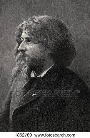 Stock Image - Alphonse Daudet 1840-1897 French Novelist From The Book The Century Illustrated Monthly Magazine May To October 1883. Fotosearch