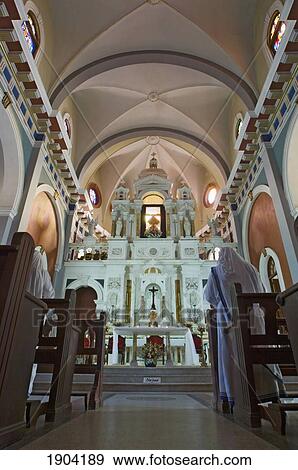Stock Photo - Altar And Shrine To Virgin Of Charity At El Cobre Basilica, Santiago De Cuba, Cuba. Fotosearch