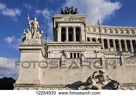 Altar of the Fatherland National Monument to Victor Emmanuel II in Piazza Venezia; Rome, Italy View Large Photo Image Stock Image - Altar of the Fatherland National Monument to Victor Emmanuel II in Piazza Venezia; Rome, Italy. Fotosearch