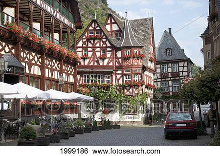 Stock Photograph - Altes Haus The Oldest House; Bacharach Rhineland-Palatinate Germany. Fotosearch
