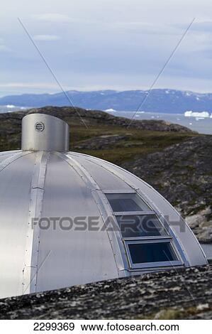 Aluminium 'igloos' At The Hotel Arctic In Ilulissat On The West Coast Of Greenland, The Most Northerly 4 Star Hotel. Greenland. View Large Photo Image Stock Photo - Aluminium 'igloos' At The Hotel Arctic In Ilulissat On The West Coast Of Greenland, The Most Northerly 4 Star Hotel. Greenland.. Fotosearch