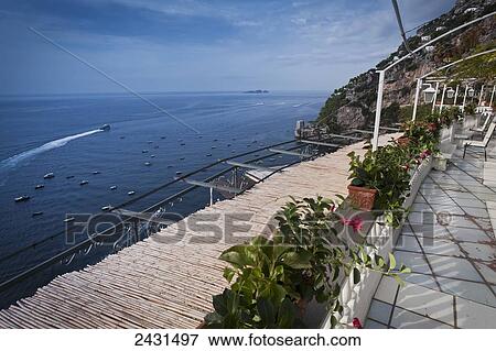 Stock Photo - Amalfi Coast; Positano, Italy. Fotosearch