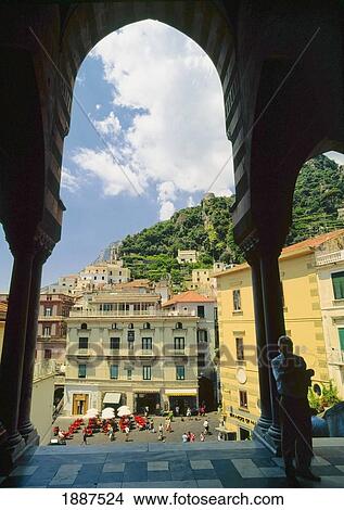 Amalfi Main Square View Large Photo Image Picture - Amalfi Main Square. Fotosearch